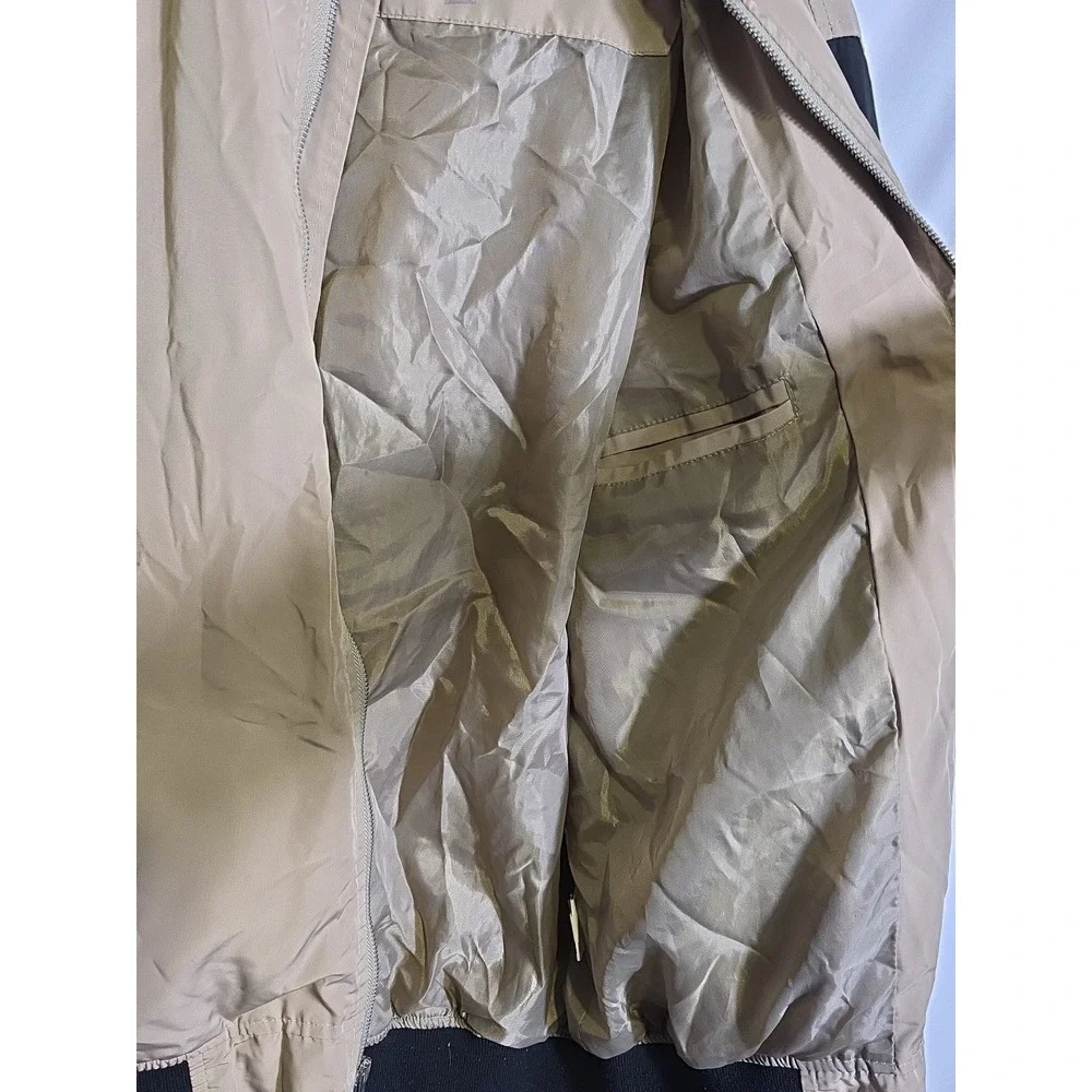 Chicago Bulls Bomber Jacket - Light Weight Khaki Black Color‎ by JH Design - NBA
